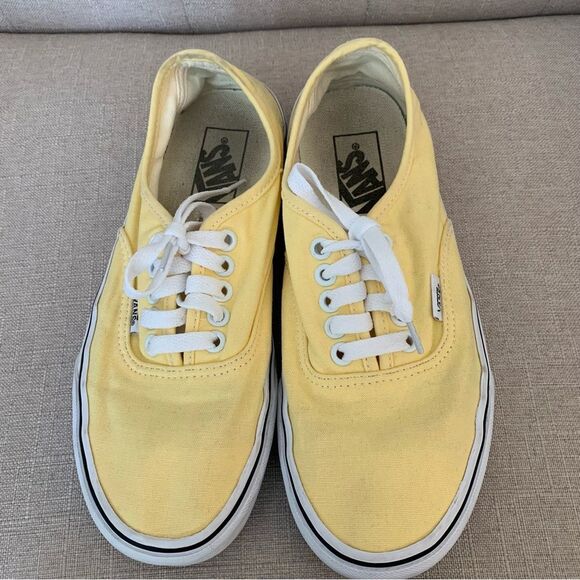 Vans Authentic Style Yellow Haze Shoes Unisex Women’s Size 8 Men’s Size 6.5 - Picture 3 of 8